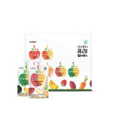 루솔 순수퐁당 퓨레(12팩), 사과배12포, 12개