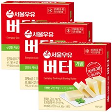 서울우유 버터 가염, 240g, 3개