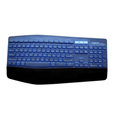 마우스세트 적용 LOGITECH나기 MK850 키스킨 먼지방지, 1, 투명 남청색의 청소를 보내다 세가지
