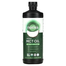 누티바 100% 코코넛 MCT 오일 무맛 946ml(32fl oz), 946ml, 1개
