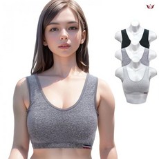 국산 면 스포츠브라 브라탑 빅사이즈 학생