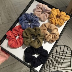 하오제이 골덴 코로듀이 곱창끈 곱창밴드 머리끈 7color
