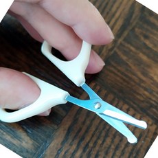 한챠 안전 코털 제거 가위 색상랜덤 콧털제거기
