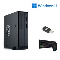 지티컴 GTS1254U73-Z 인텔 i5-12400 512GB DDR4 16GB 키보드 마우스 풀세트 무선랜카드 증정 사무용 슬림 가성비 공간활용 조립 컴퓨터 데스크탑 PC, GTS1254U73-ZH(윈도우 11 Home 정품)