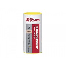 Wilson 배드민턴 공 챔피언십 셔틀콕 캔 3 개 79 개 곡물 노란색 플라스틱 / 천연 코르크 WRT6040YE79