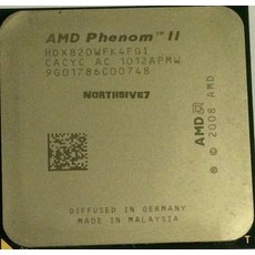 AMD Phenom II X4 820 2.8GHz 4x512KB L2/4MB L3 소켓 AM3 쿼드코어 CPU, 기본 - amd라이젠5-4세대5600x