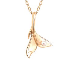 유색진주목걸이