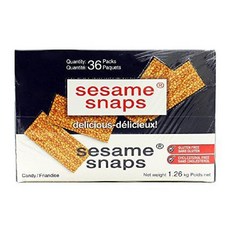 Sesame Snaps 참깨 스냅 - 36팩 x 35g(순중량 1.26Kg) 미국, 36 카운트(1팩)