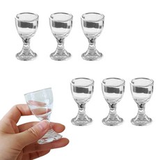 예쁜 미니 소주잔 고블렛잔 와인잔 20ml, 6p, 와인 소주잔