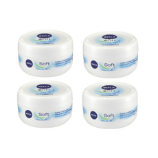 NIVEA 독일 니베아 소프트 케어 크림 200ml 4팩, 4개