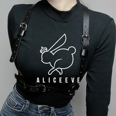앨리스이브 남녀공용 기본 바디스트랩 사람 하네스 블랙