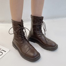 레이스업미들트렉터워커부츠