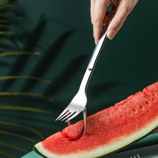일체형 수박커팅 슬라이서 포크 스텐 수박컷팅기+그릿커머스Shop, 빠른배송, 1개