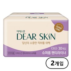 디어스킨 에어엠보 생리대 슈퍼롱 팬티라이너 30P 2개입, 2개