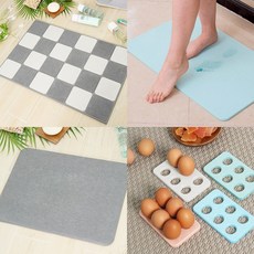 [1+1] 리넥 규조토 계란트레이 & 욕실 화장실 발매트, 큐브 규조토 발매트 1+1, 04. 큐브 규조토 발매트 1+1