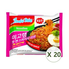 인도미 미고랭 핫 앤 스파이시 라면 80g, 20개