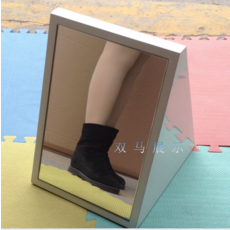 슈즈미러 단면 거울 옷가게 신발가게 피팅 발거울 드레스룸 쇼핑몰, 흰색 단면 거울, 화이트 단면 거울, 1개