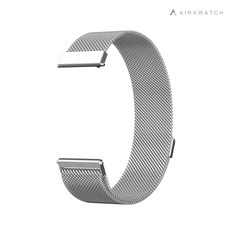 젤센 스마트워치 웨어러블 스마트밴드 스마트 전자 시계 AIRXWATCH, 메탈스트랩 실버