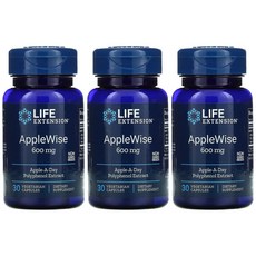 2+1 라이프익스텐션 Life Extension AppleWise 사과 추출물 폴리페놀 600mg 베지 캡슐 30정