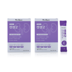 펫앤닥터 캣앤굿 2개월분 고양이영양제 60포 헤어볼 구내염 신장영양제 방광염 종합영양제, 30회분, 장건강/유산균, 2개