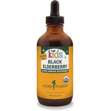 Herb Pharm Kids Certified- Alcohol-Free Black Elderberry Glycerite Liquid Extract 4 Ounce, 120ml, 1개