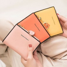 작은 지폐 반지갑 학생 하트링 지갑 동전 카드 수납