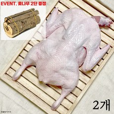 [팜스제임] [옻나무증정] 냉장 통오리 23호 손질완료 백숙용 생오리 한방백숙 한방 백숙 보양식 오리탕 옻백숙, 2세트, 2.6kg