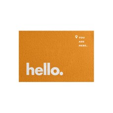 헬로 컬러 프레쉬현관매트 현관코일매트 어서오세요발판, HELLO 발매트(50X80)(블루)