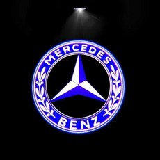 자동차 문짝 웰컴 라이트 로고 엠블럼 메르세데스 벤츠 A C E GLC GLA GLE GLB 클래스 W177 W205 W212 W213 X253 X156 W166 X247 2 개, 14, 14