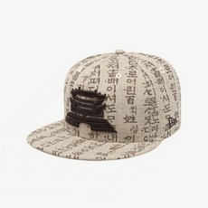 newera 뉴에라 한글날 기념 서울 컬렉션 올오버 스냅백 오트밀 12718713