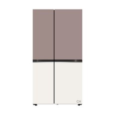  색상선택형 LG전자 디오스 오브제컬렉션 양문형 냉장고 메탈 832L 방문설치 혼합색상 S834MKE10 