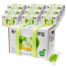 플랜비 특산 맛있는 과일 젤리 사과맛, 10개, 75g
