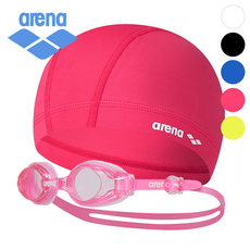 [정품] 아레나 수경 수모 생존수영 세트 초등 유아 주니어, 1세트, 핑크 1세트, 핑크