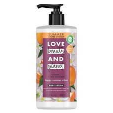 Love Beauty And Planet Happy Summer Vibes 바디 로션 비타민 C 쥬시 만다린 천연 성분 식물 기반 모이스, 1개