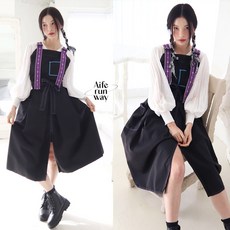 퍼플프레임 히든힙 앞치마 [카페앞치마 미용앞치마 방수 미용 공방 카페 apron], S(44-66), 1개