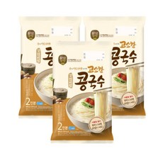 CJ 간편식사 밀키트 고소한 콩국수 2인분 880g 캠핑음식 식사대용, 6개