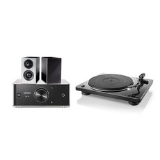 DENON 데논 PMA 60 파워앰프 hifi 책장 스피커 DP400 레트로축음기 세트 거실 세트, 상세내용참조