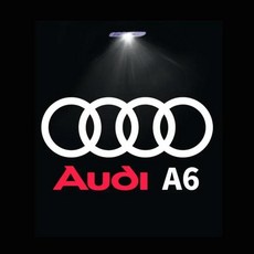 LED 자동차 문짝 웰컴 라이트 3D 로고 프로젝터 아우디 A3 8V 8P 8L A4 B5 B6 B7 B8 B9 A6 C5 C6 C7 C8 A5, 1개, 02 A6