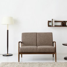 마켓비 DESA 2인용 원목 패브릭소파 클래식, 모카브라운 2642.4375