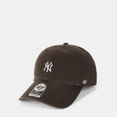 47브랜드 남녀공용 클린업 NY양키즈 캡모자 브라운 B-BSRNR17GWS-BW