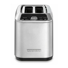 Cuisinart CPT-520 2슬라이스 전동 토스터 스테인리스 스틸/블랙, 2-Slice_디지털 전동 토스터 | CPT-520