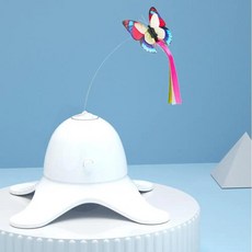 전자 애완 동물 고양이 스마트 자동 재미있는 운동 전기 회전 새, 4.White, 1개