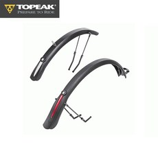 TOPEAK 토픽 펜더 Defender iGLOW TX Set 디펜더 아이글로우 자전거용 전조등 후미등 세트 흙받이 야간 라이딩 안전등 자전거 출퇴근 투어 여행, 블랙