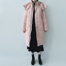 [색감대박] 요거셰이크 오버핏 하이넥 후드 파스텔 롱패딩 점퍼 / 겨울 두꺼운 루즈핏 따뜻한 아우터 여성 빅사이즈 여자 자켓