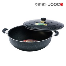 주방1번가 주코(JOOCO) 삼우튀김팬 튀김솥 대형 프라이팬 다용도 튀김팬, 62cm(지름), 1개