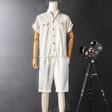 남녀공용반팔반바지점프수트