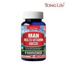 통라이프-맨 종합비타민ABCDE+미네랄 3개월분-남성용 멀티비타민-1병, 1병