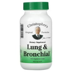 식물추출 슈퍼푸드 식 Christopher039s Original Formulas Lung and Bronchial 425 mg 100 Vegetarian Caps