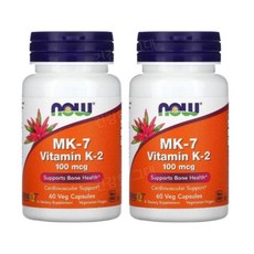 나우 MK7 비타민K2 메나퀴논 100mcg 60캡슐 2개 비타민케이 Vitamin