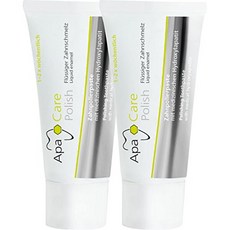 SENSODYNE 독일치약 치과 잇몸 화이트닝 교정2 x Apacare 프로페셔널 홈 치아 폴리싱 페이스트 20ml 2 x 20ml-46270, 단일옵션, 단일옵션